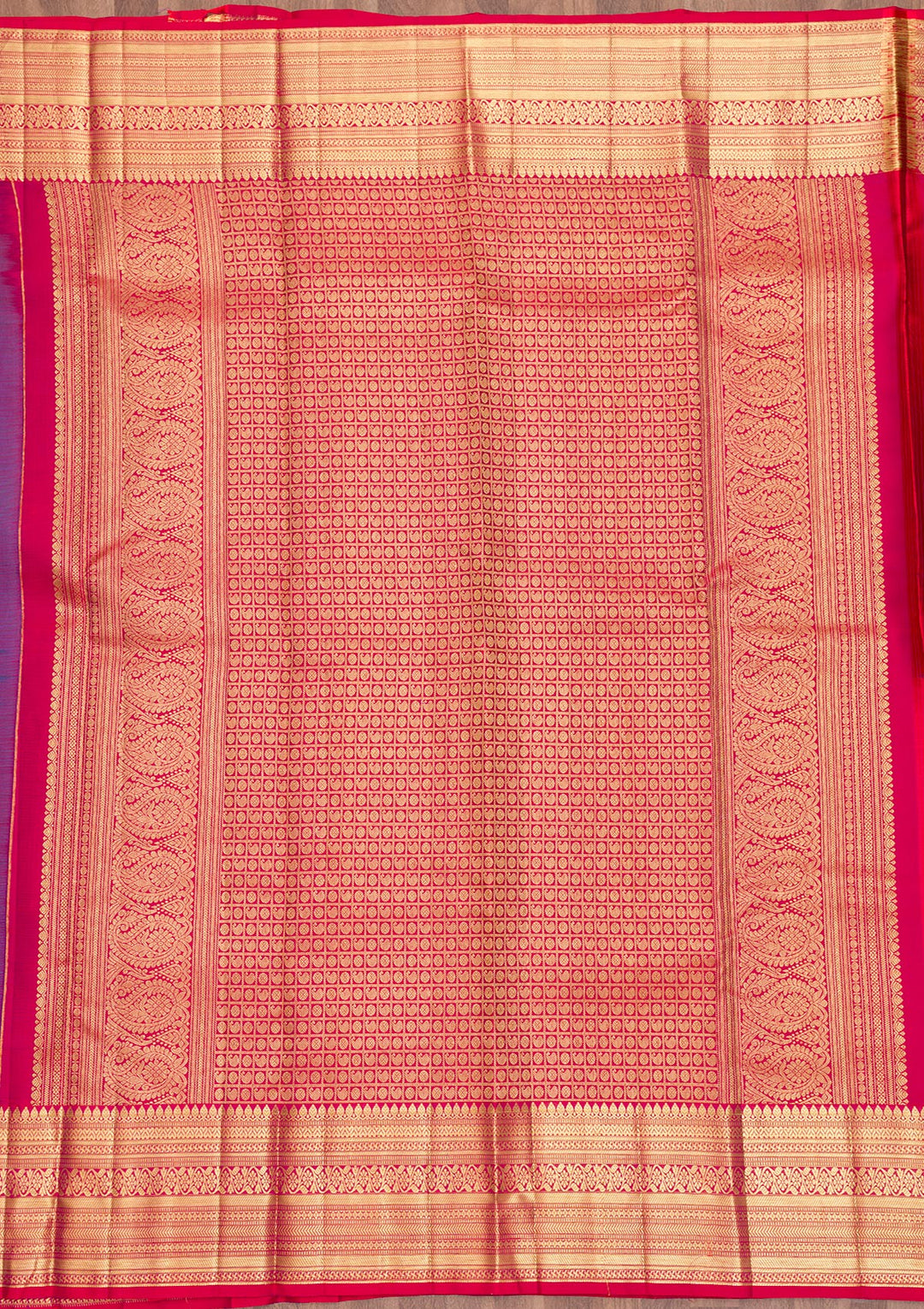 Blue Zariwork Pure Silk Saree