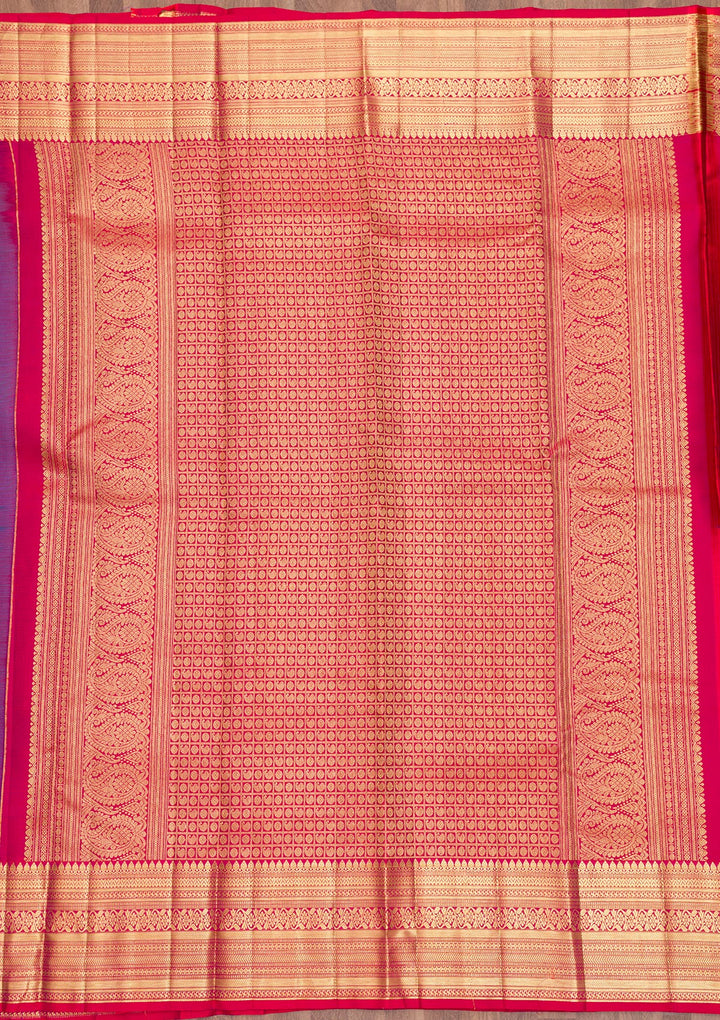 Blue Zariwork Pure Silk Saree