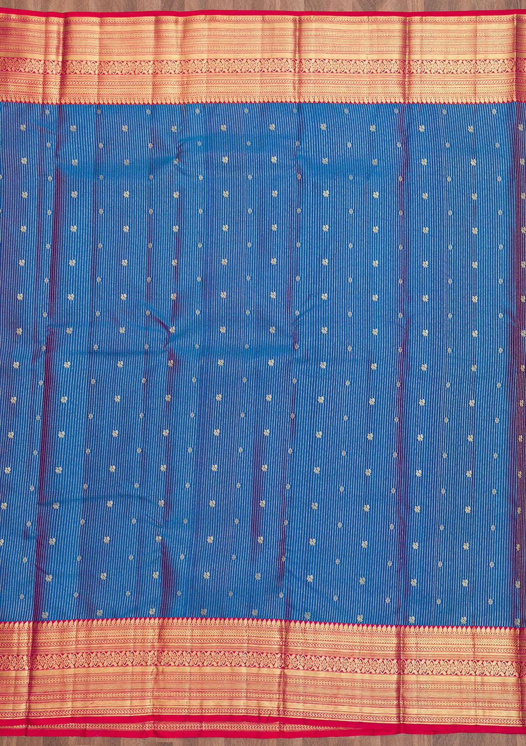 Blue Zariwork Pure Silk Saree