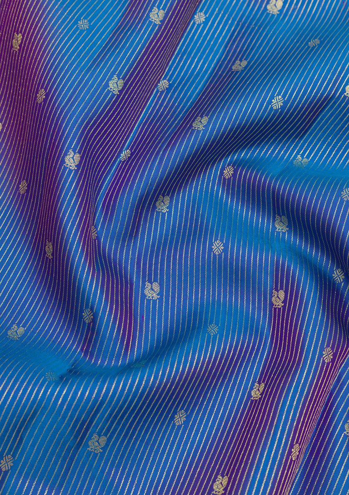 Blue Zariwork Pure Silk Saree
