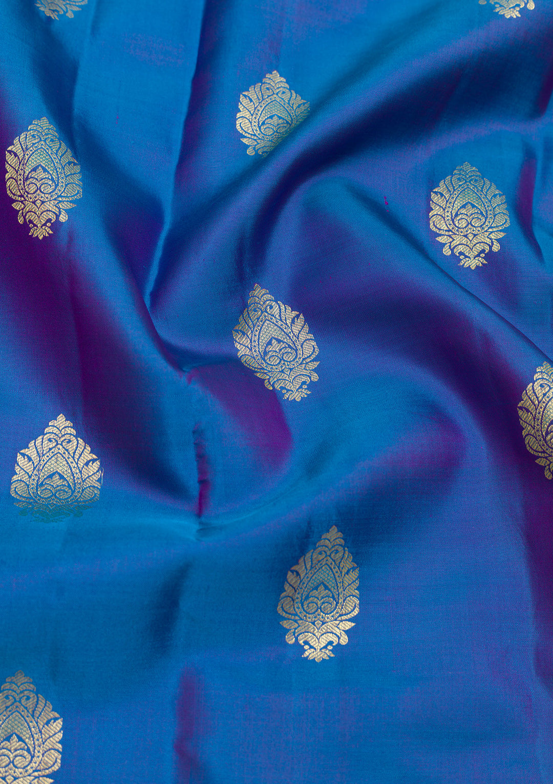 Blue Zariwork Pure Silk Saree