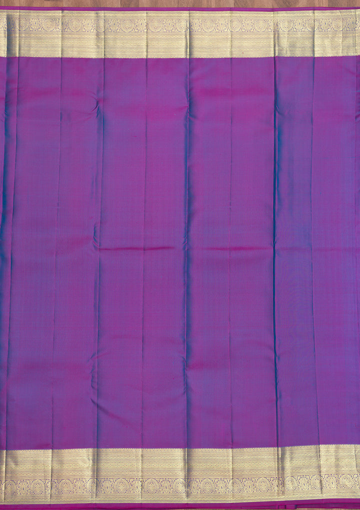 Blue Zariwork Pure Silk Saree
