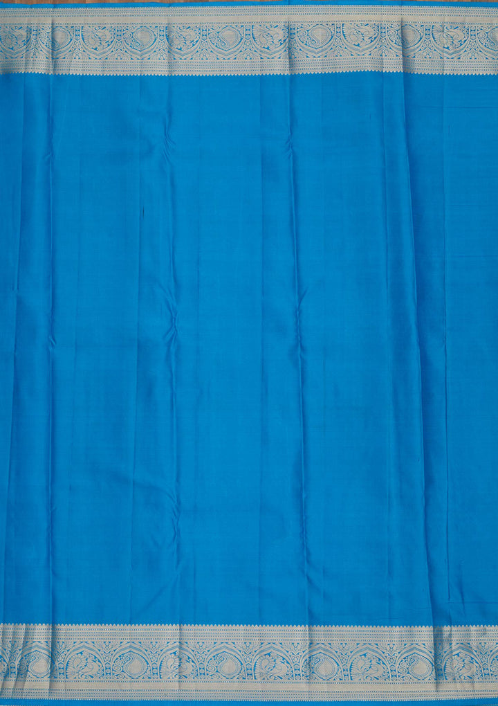 Blue Zariwork Pure Silk Saree