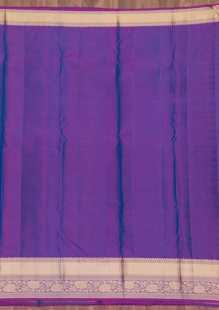 Blue Zariwork Pure Silk Saree