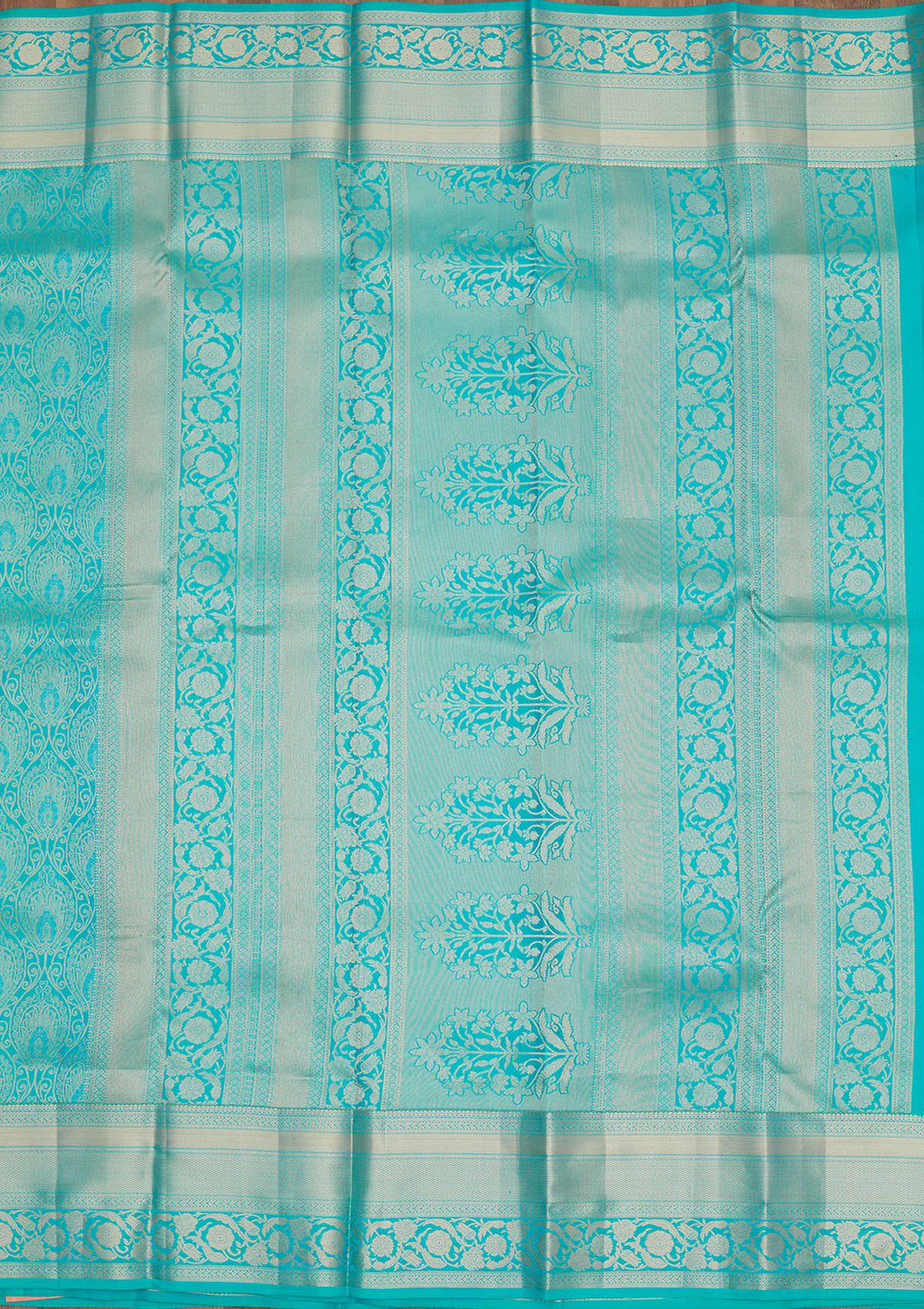 Blue Zariwork Pure Silk Saree