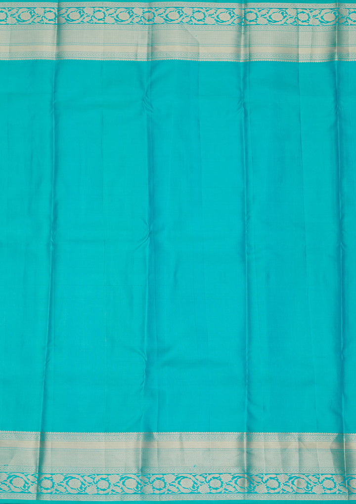 Blue Zariwork Pure Silk Saree
