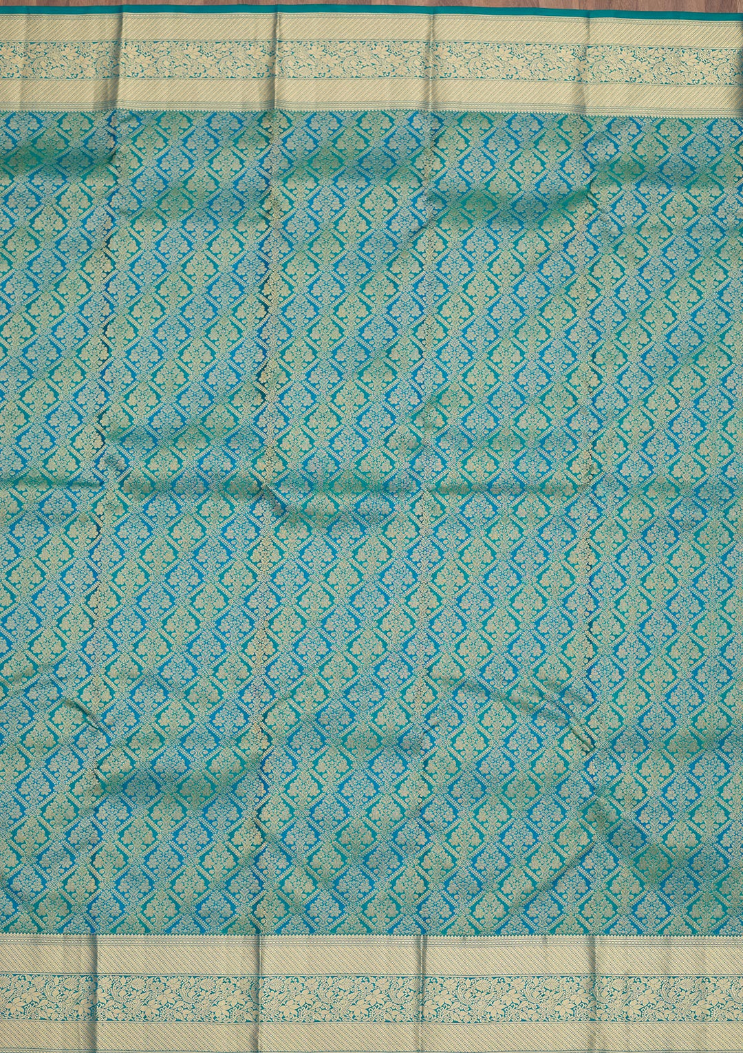 Blue Zariwork Pure Silk Saree