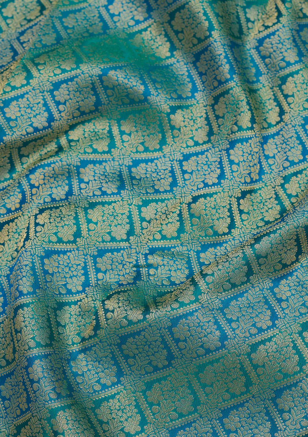 Blue Zariwork Pure Silk Saree