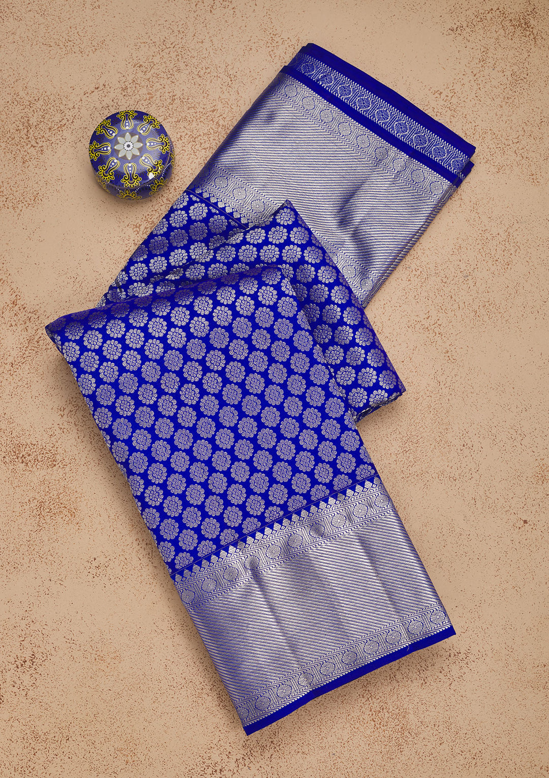 Blue Zariwork Pure Silk Saree