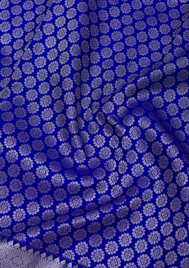 Blue Zariwork Pure Silk Saree