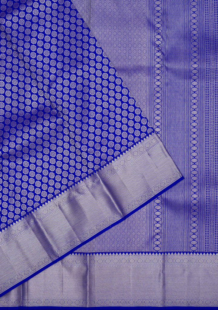 Blue Zariwork Pure Silk Saree