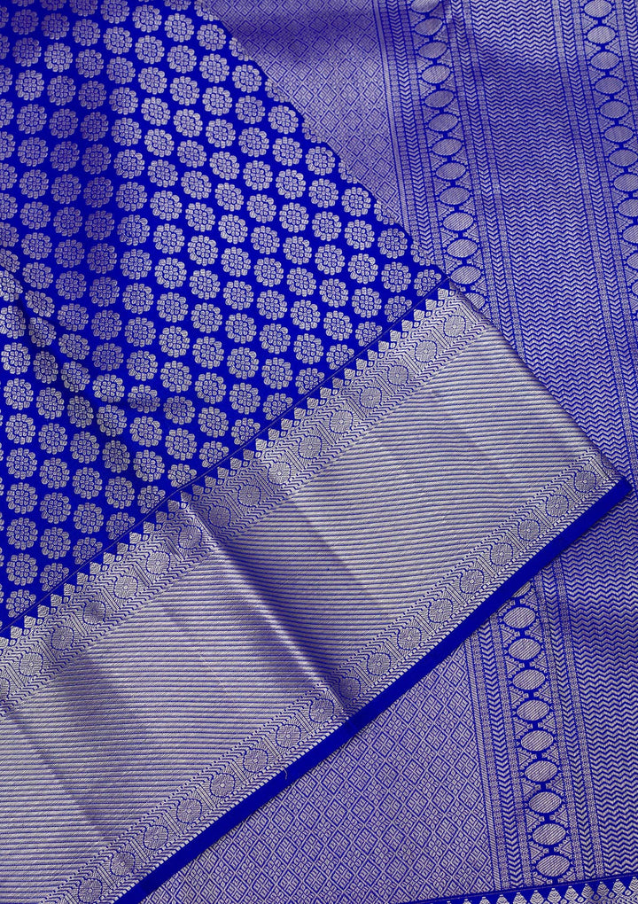 Blue Zariwork Pure Silk Saree