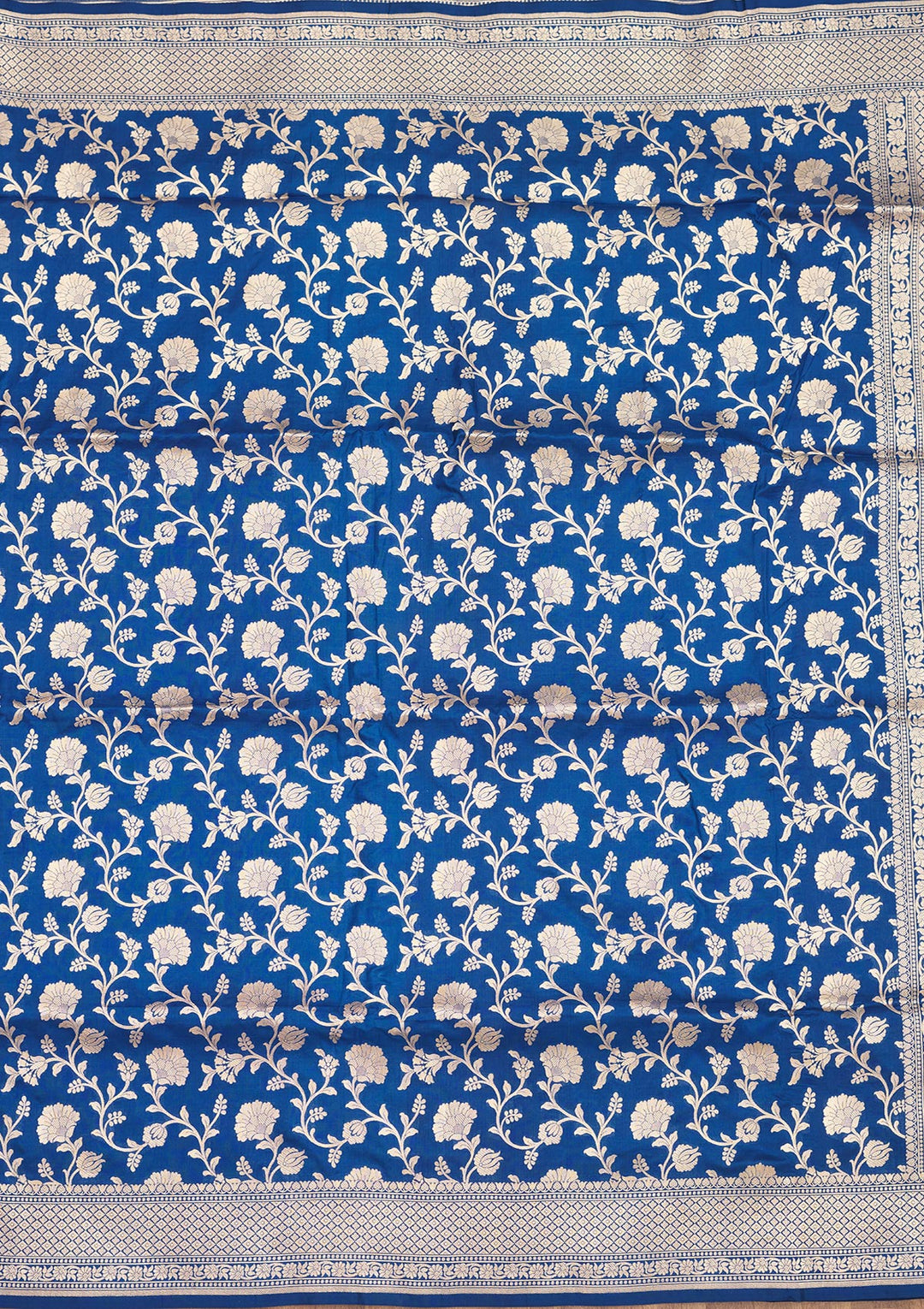 Blue Zariwork Pure Silk Saree