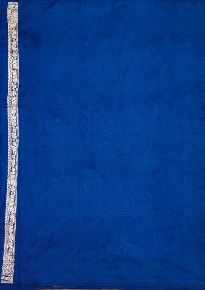 Blue Zariwork Pure Silk Saree