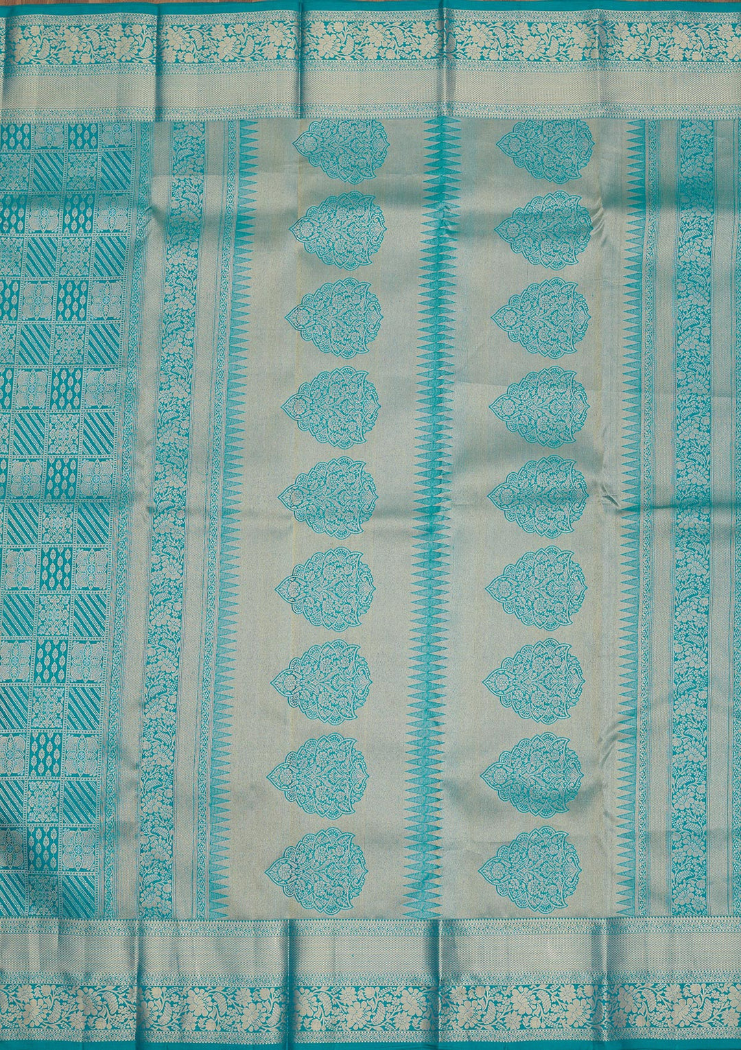 Blue Zariwork Pure Silk Saree