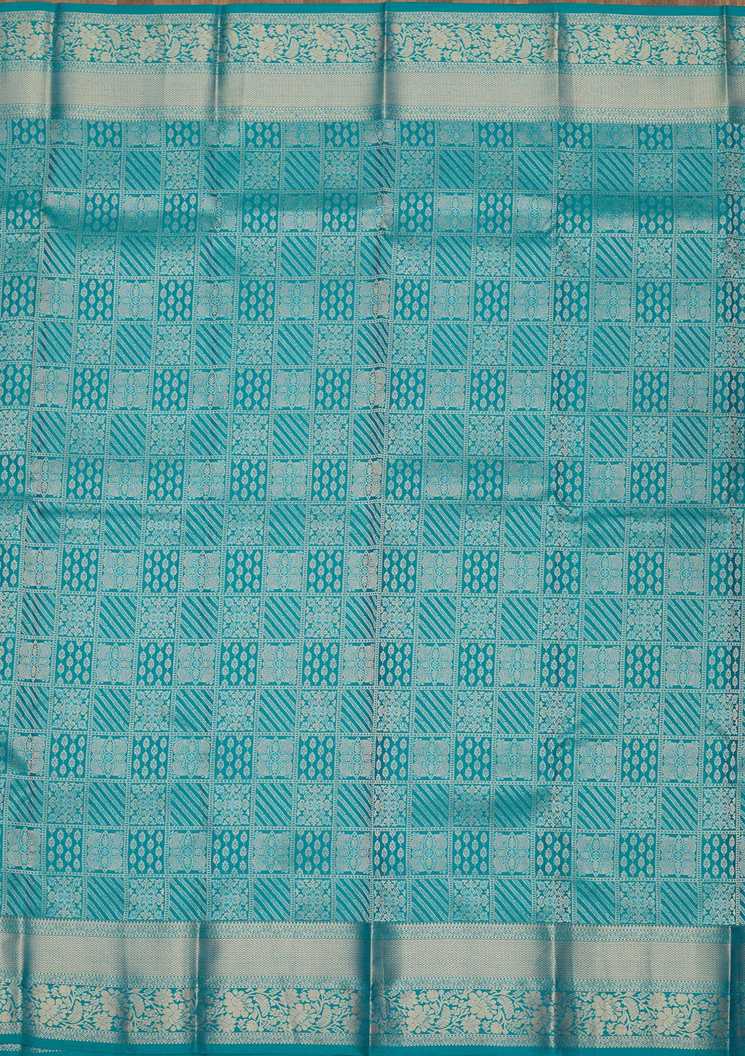 Blue Zariwork Pure Silk Saree