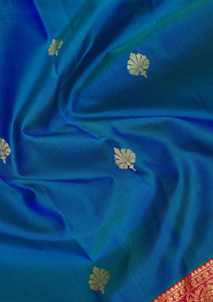 Blue Zariwork Pure Silk Saree