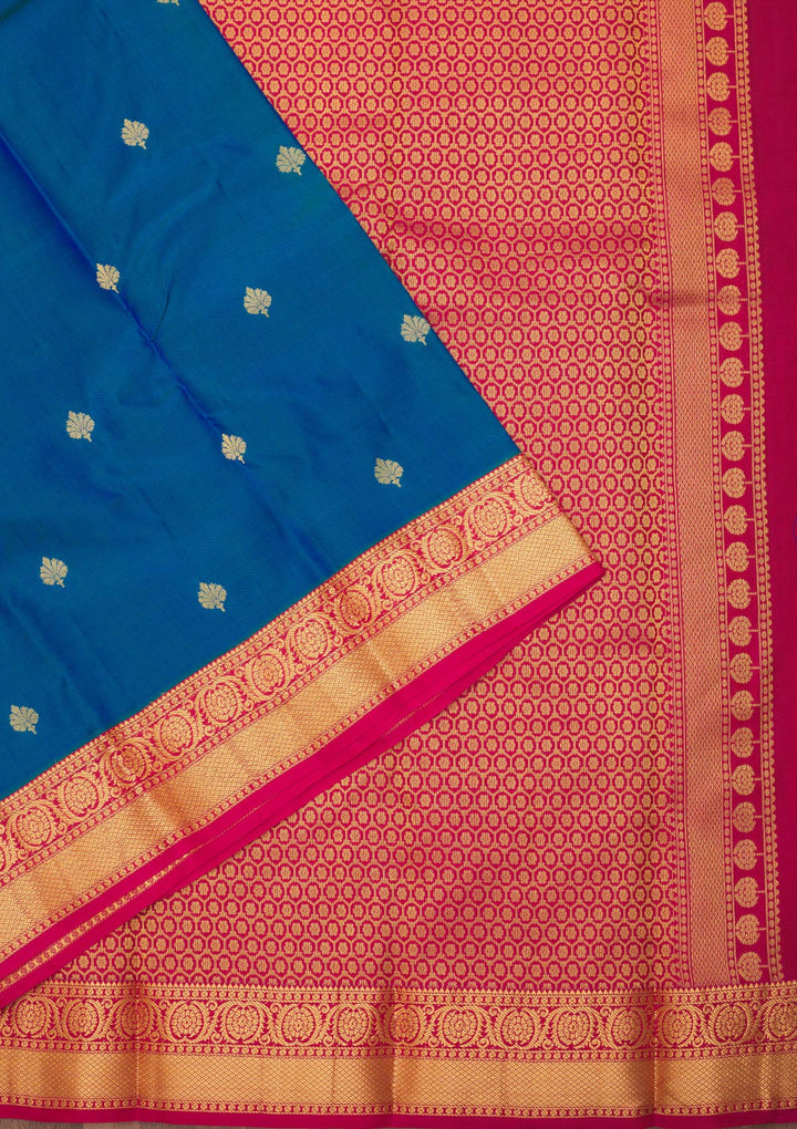 Blue Zariwork Pure Silk Saree