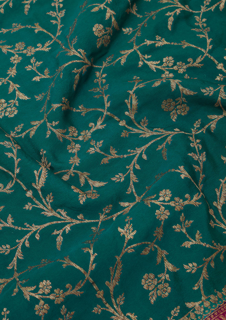 Blue Zariwork Pure Silk Saree