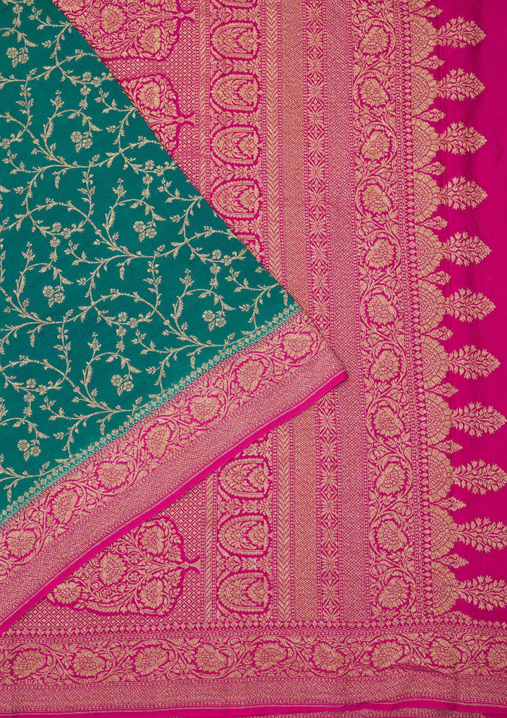 Blue Zariwork Pure Silk Saree