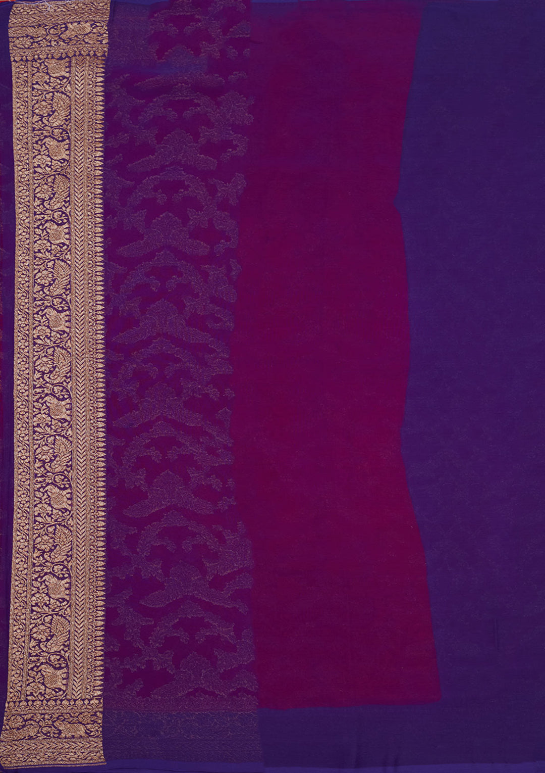 Blue Zariwork Pure Silk Saree