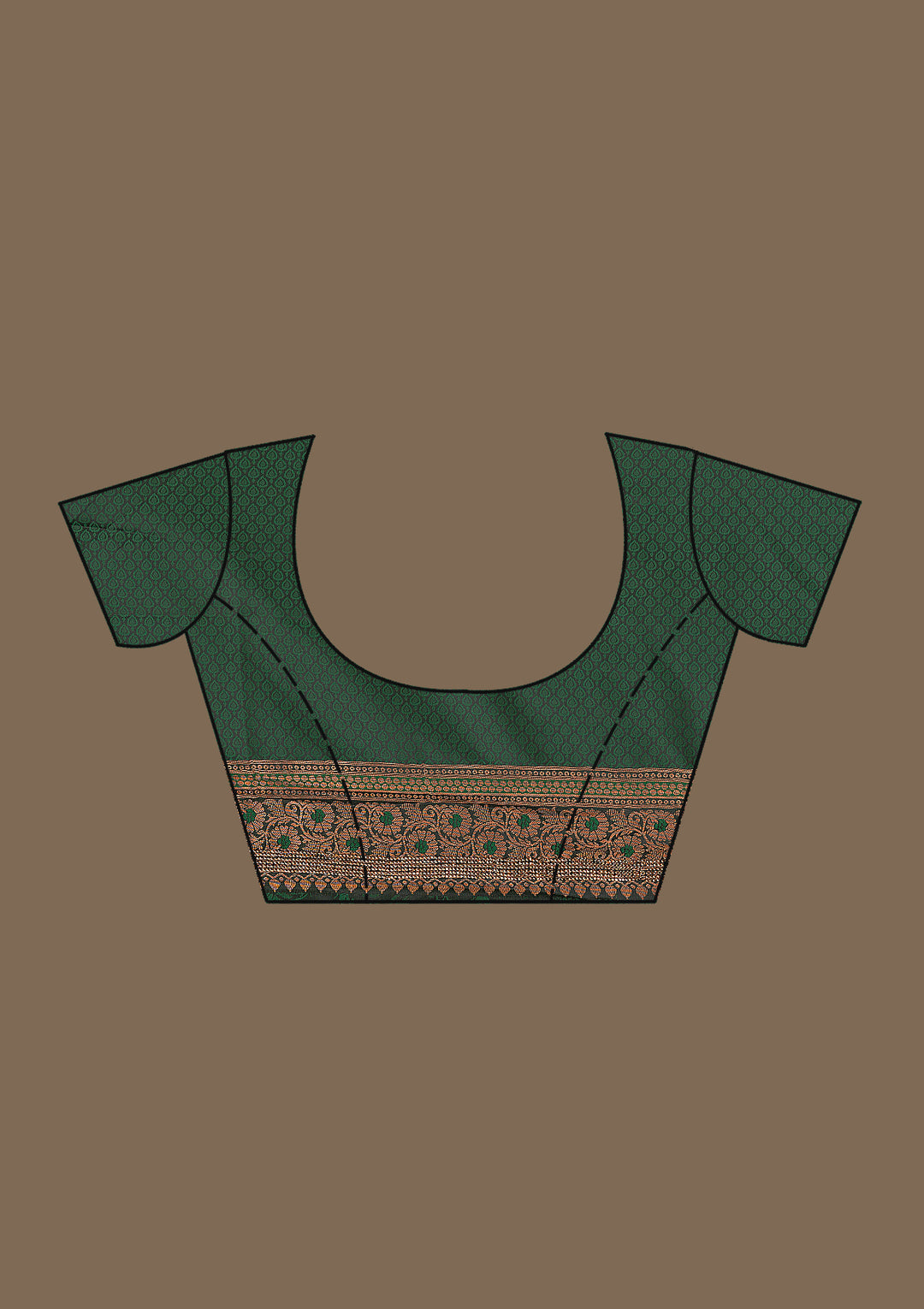 Bottle Green Stonework Art Silk Saree