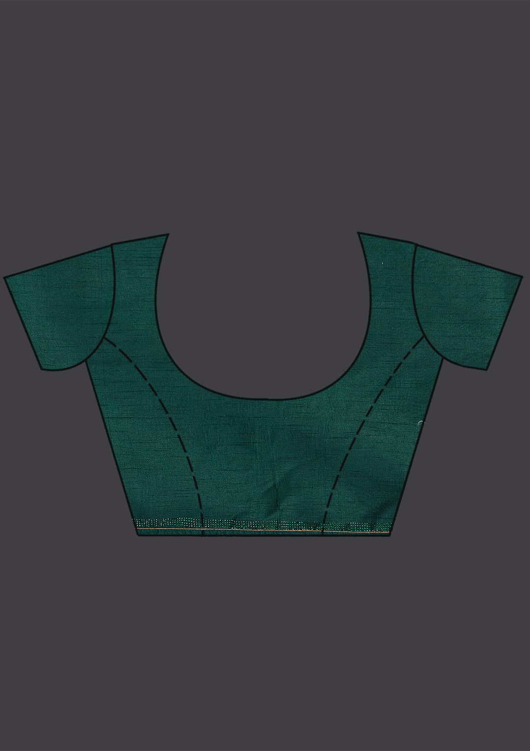 Bottle Green Swarovski Satin Saree