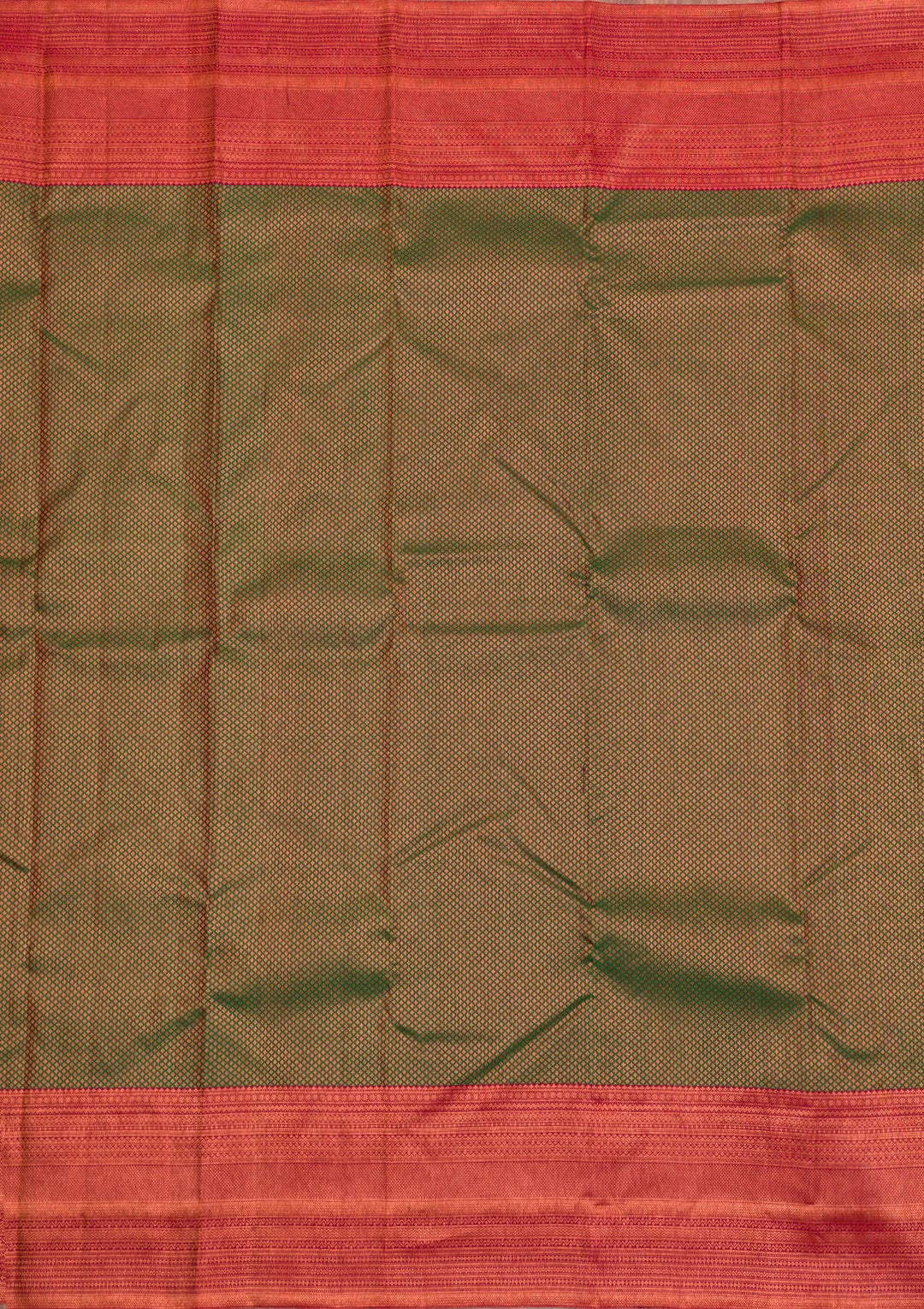 Bottle Green Zariwork Kanjivaram Pure Silk Saree