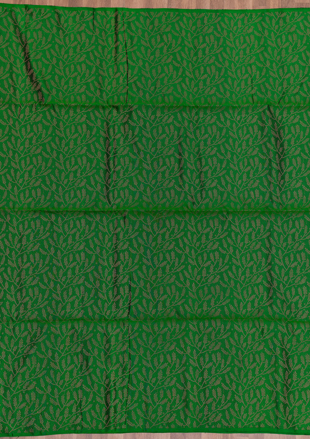 Bottle Green Zariwork Pure Silk Saree