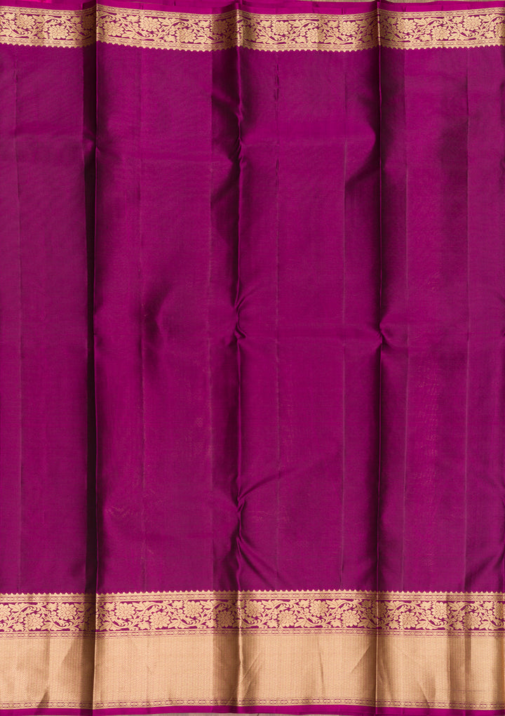 Bottle Green Zariwork Pure Silk Saree