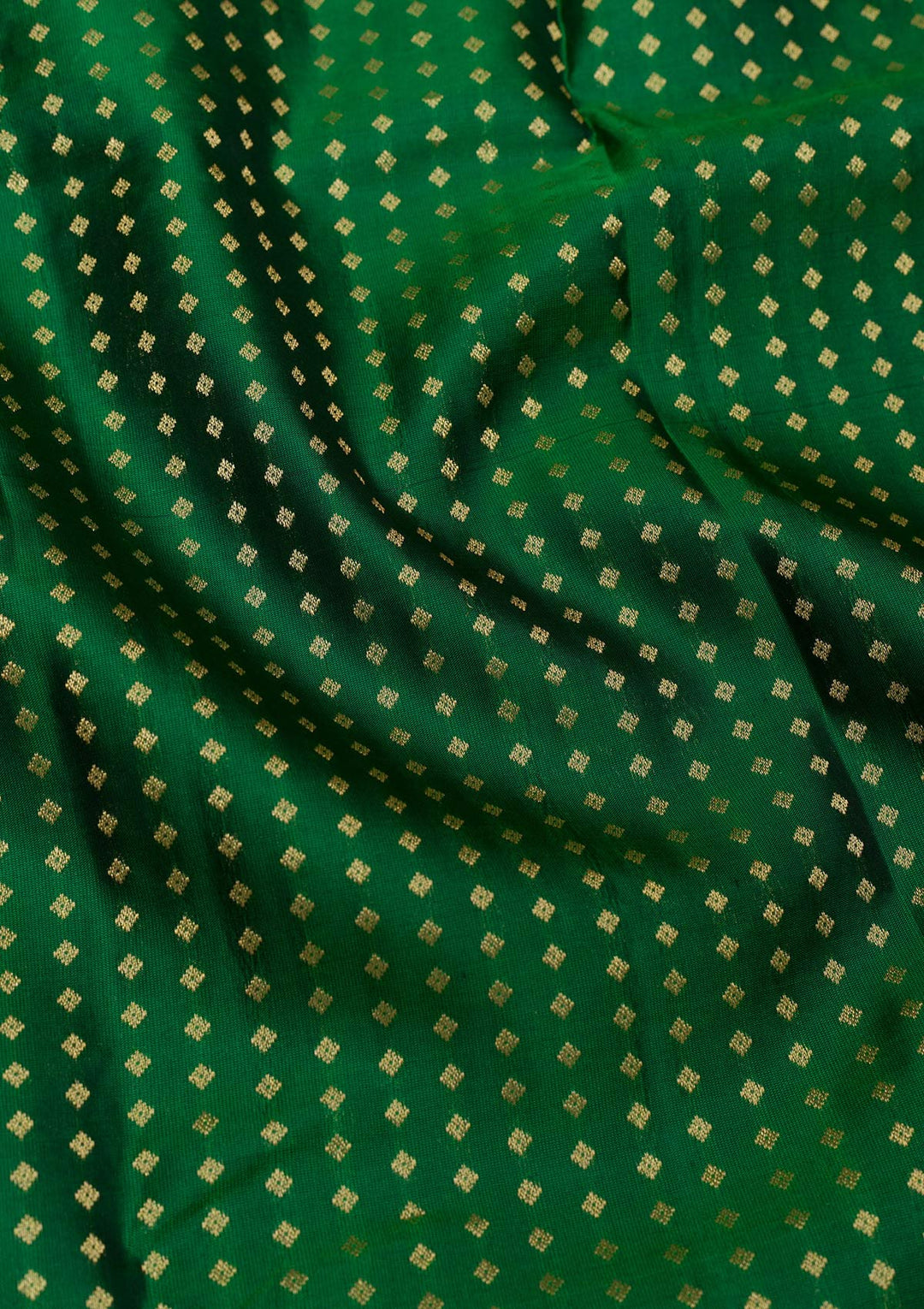 Bottle Green Zariwork Banarasi Pure Silk Saree