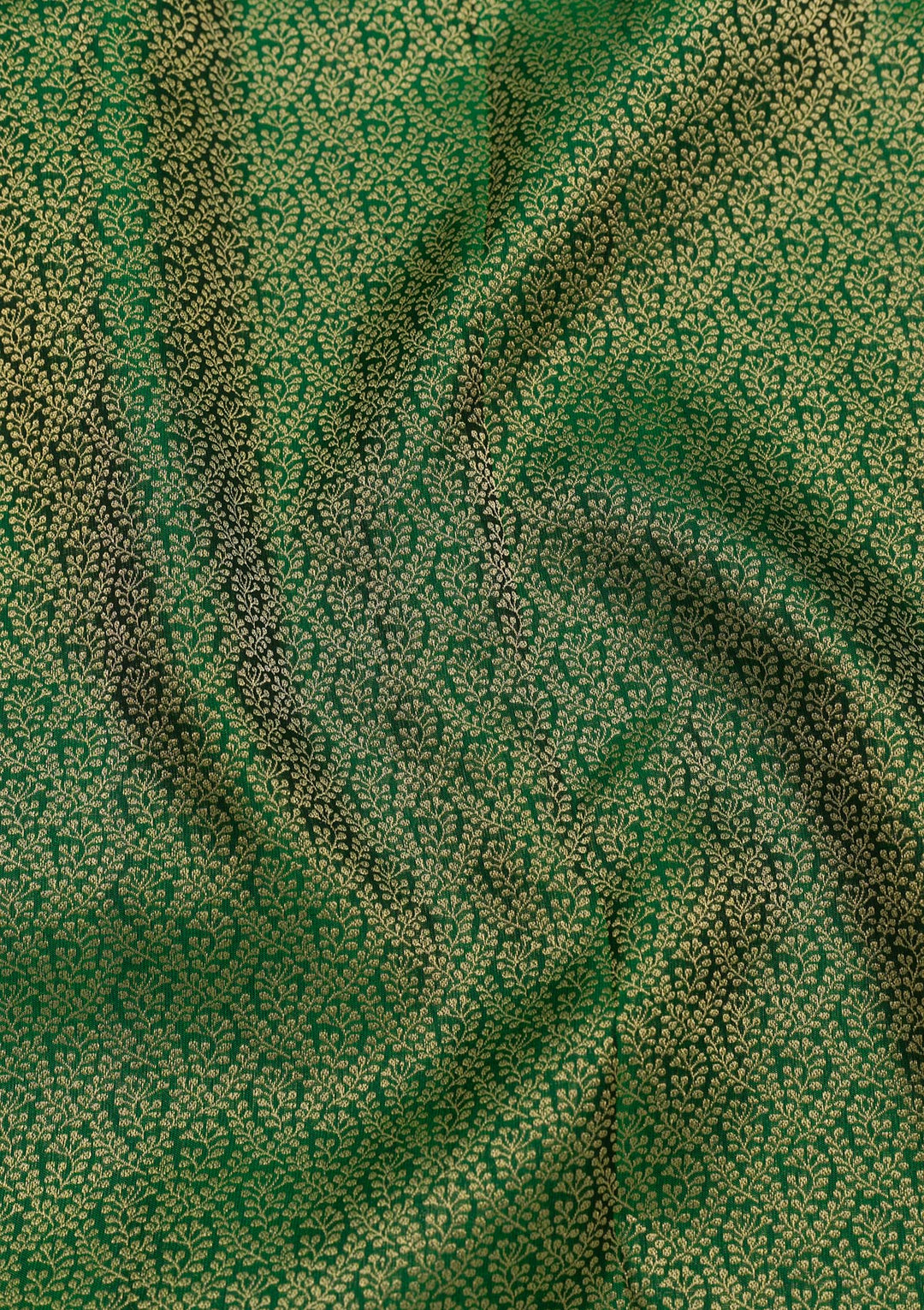 Bottle Green Zariwork Banarasi Pure Silk Saree