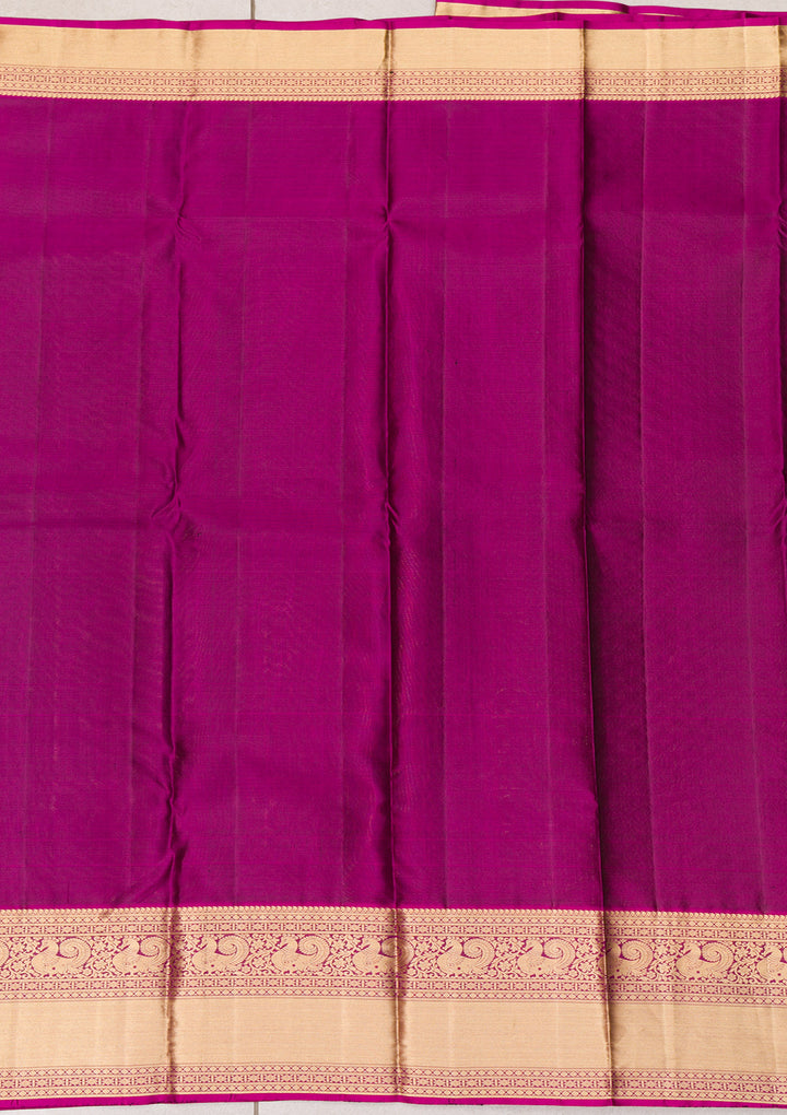 Bottle Green Zariwork Banarasi Pure Silk Saree