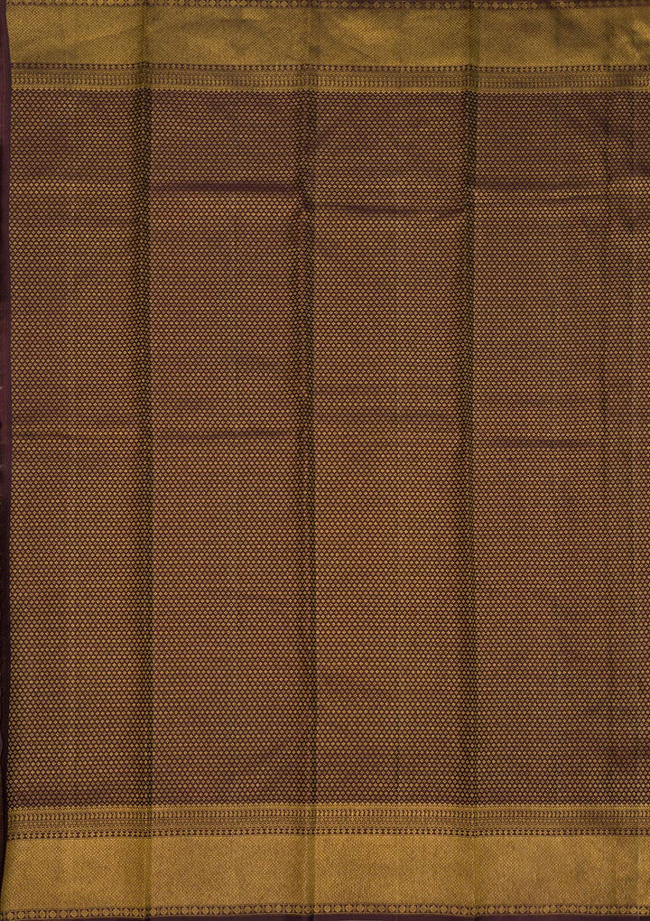 Bottle Green Zariwork Pure Silk Saree