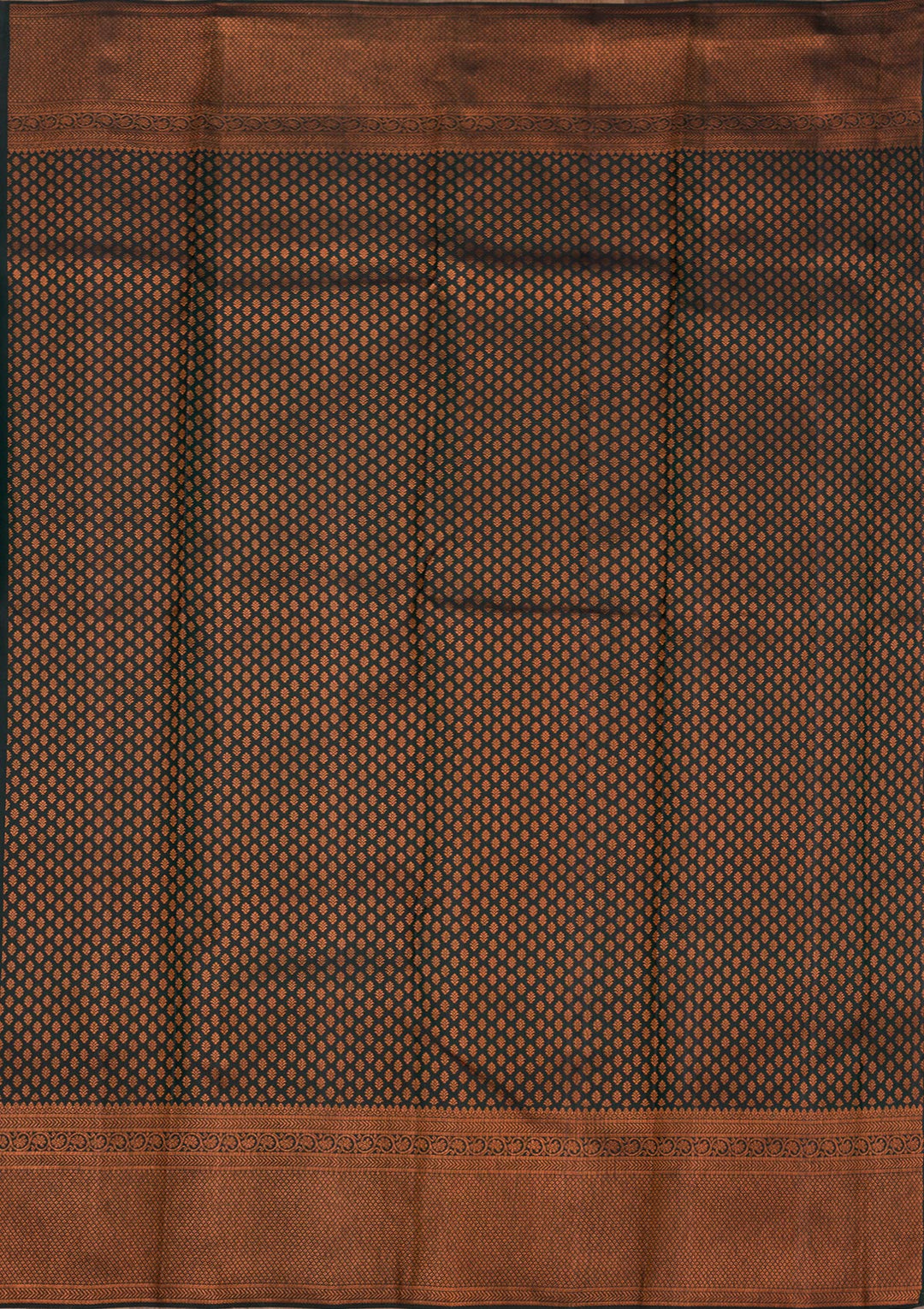 Bottle Green Zariwork Pure Silk Saree