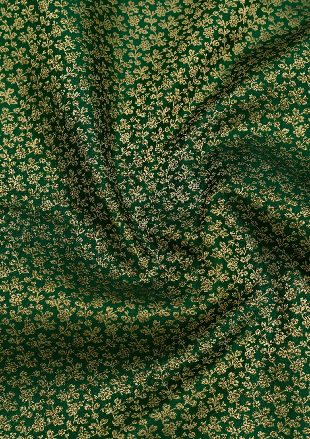 Bottle Green Zariwork Kanjivaram Pure Silk Saree