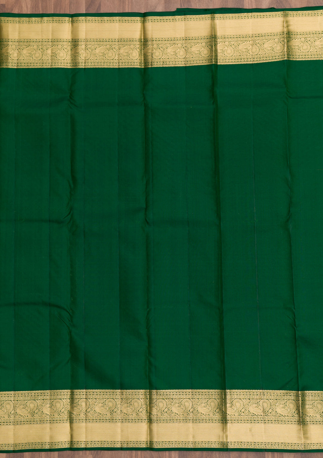 Bottle Green Zariwork Kanjivaram Pure Silk Saree