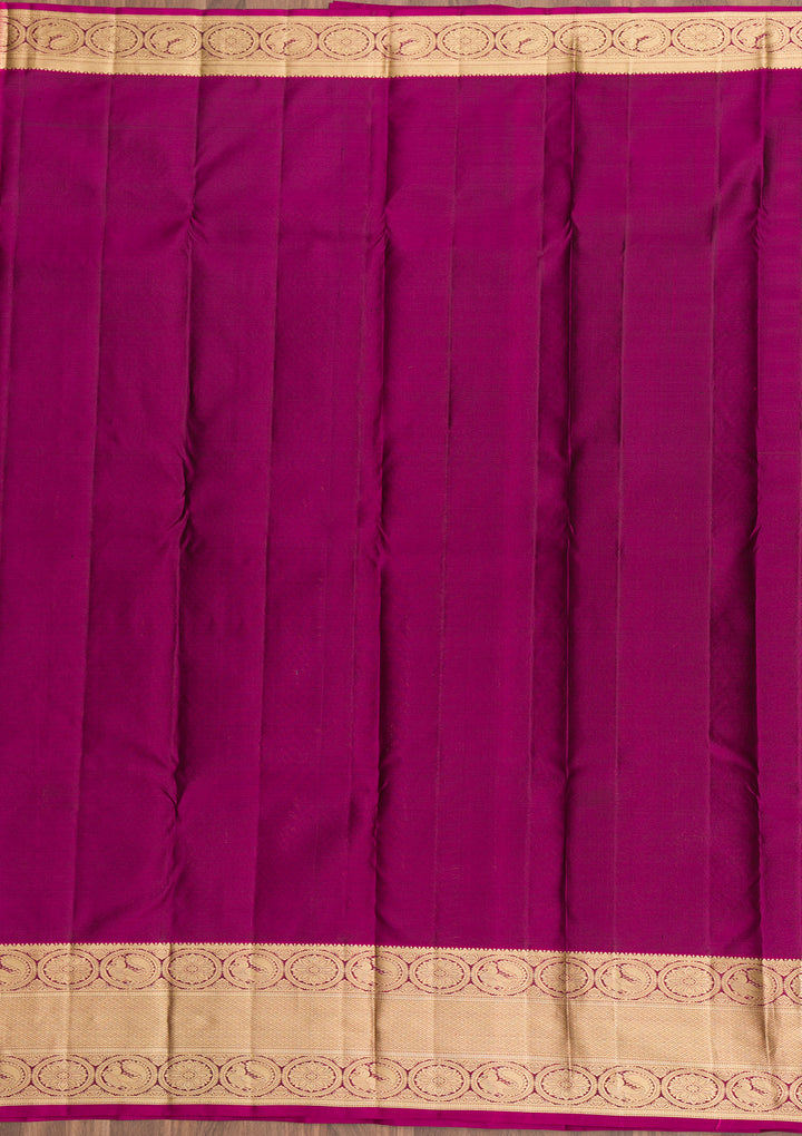 Bottle Green Zariwork Pure Silk Saree