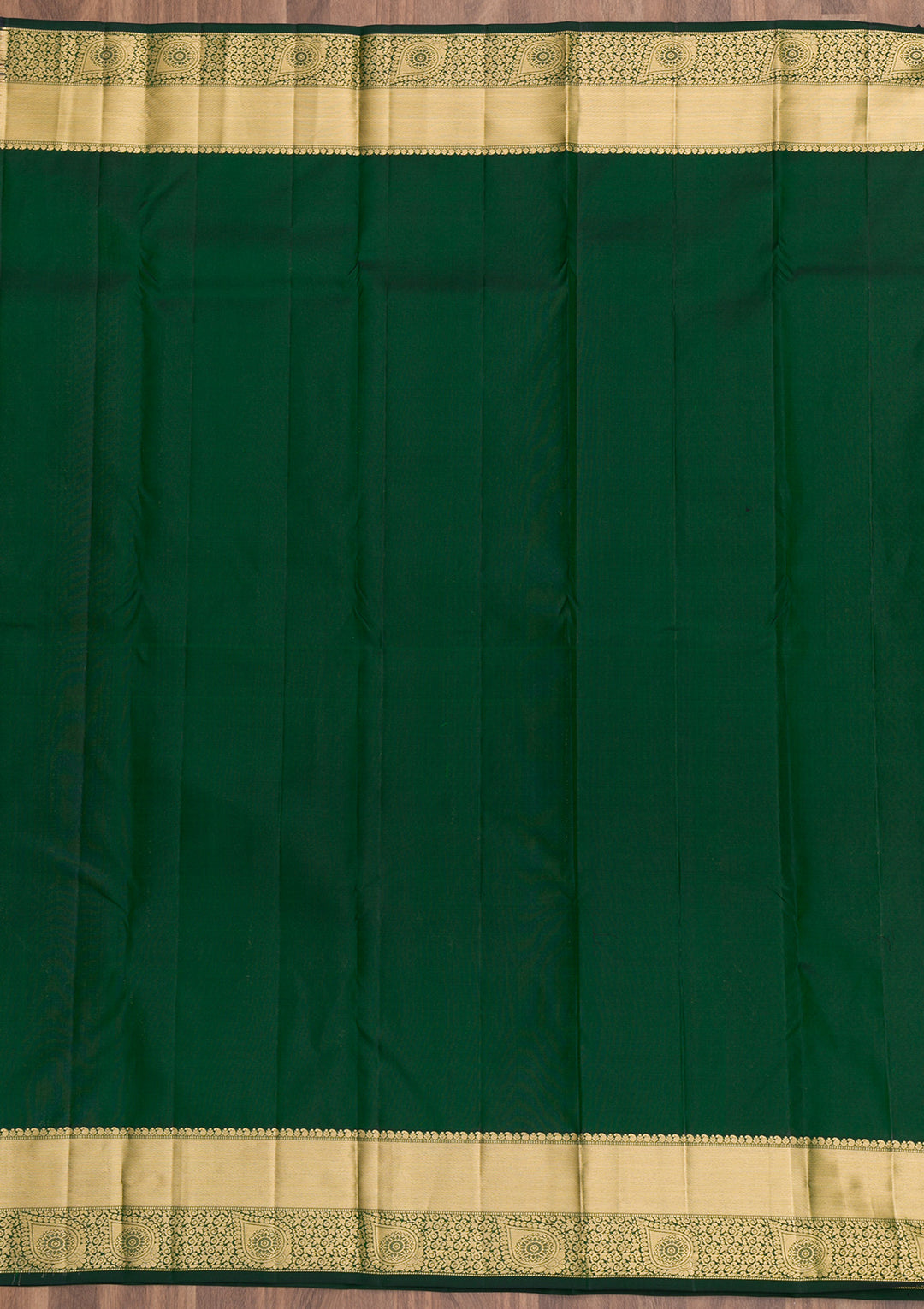 Bottle Green Zariwork Pure Silk Saree