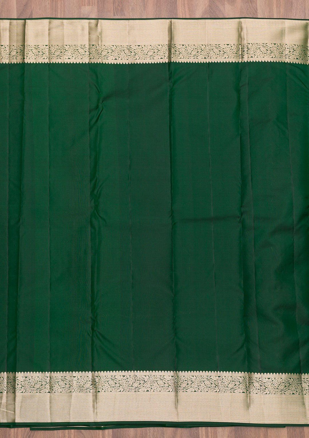 Bottle Green Zariwork Banarasi Pure Silk Saree