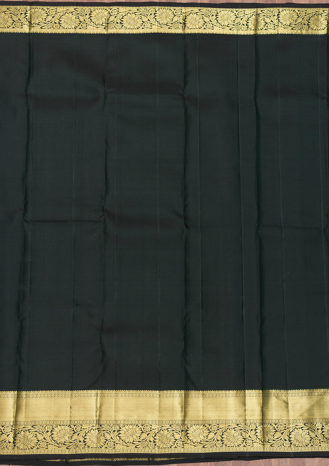 Bottle Green Zariwork Pure Silk Saree