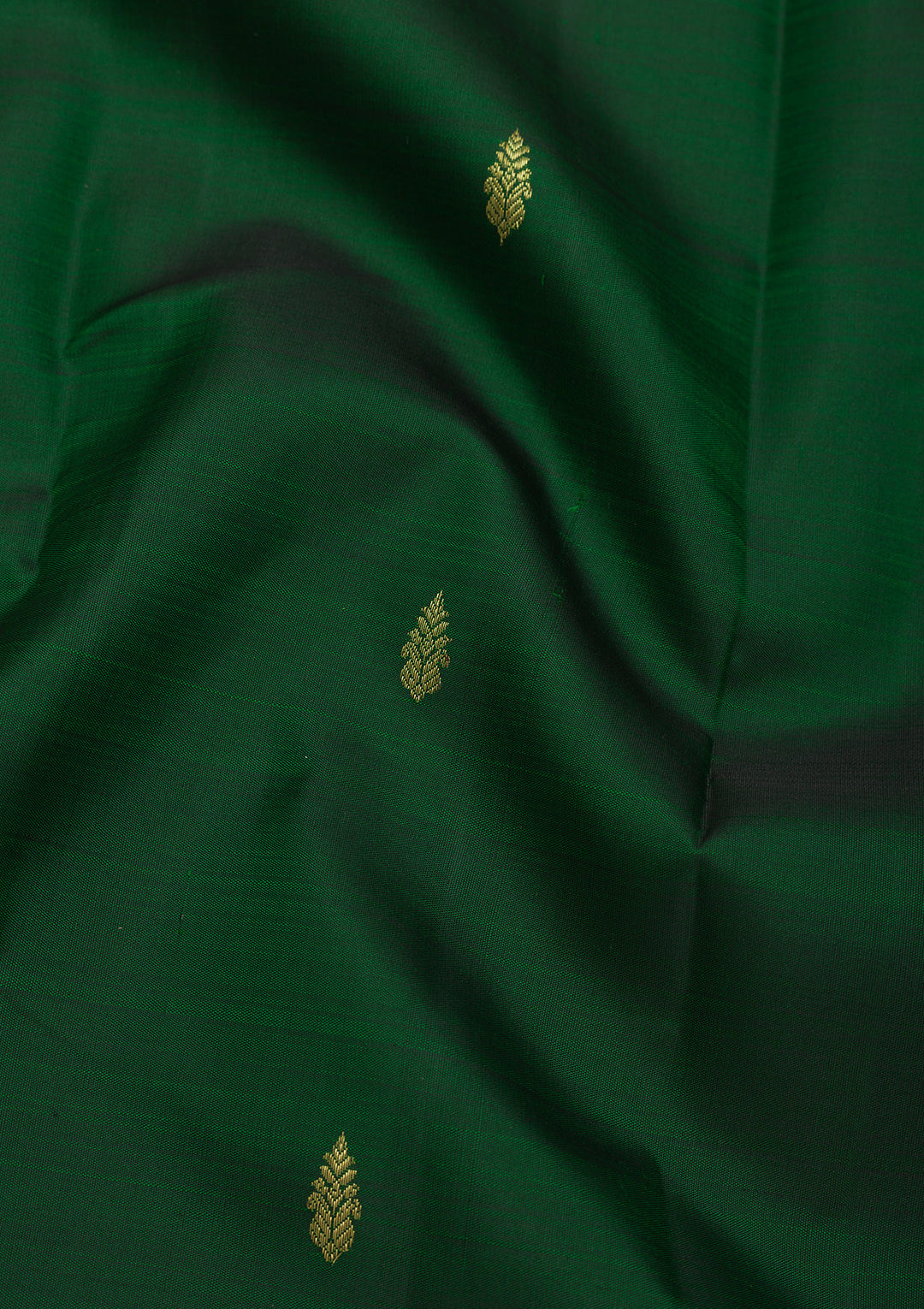 Bottle Green Zariwork Kanjivaram Pure Silk Saree