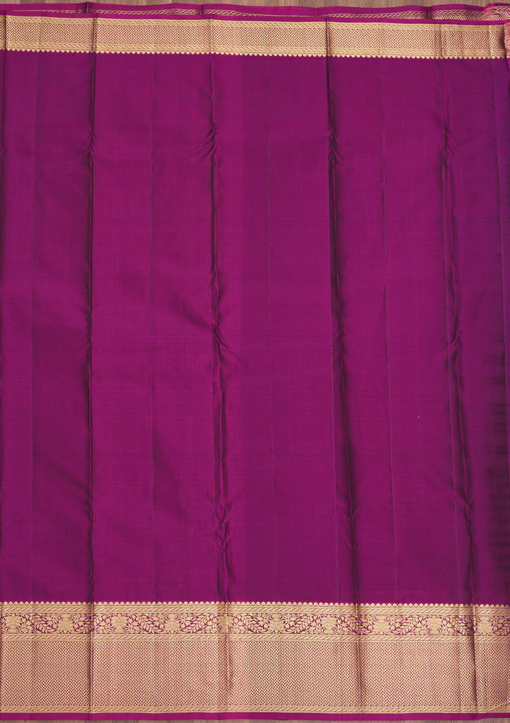 Bottle Green Zariwork Pure Silk Saree