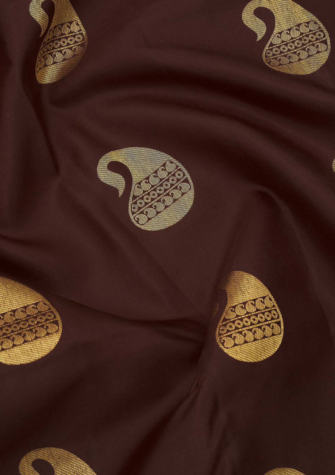 Brown Zariwork Pure Silk Saree