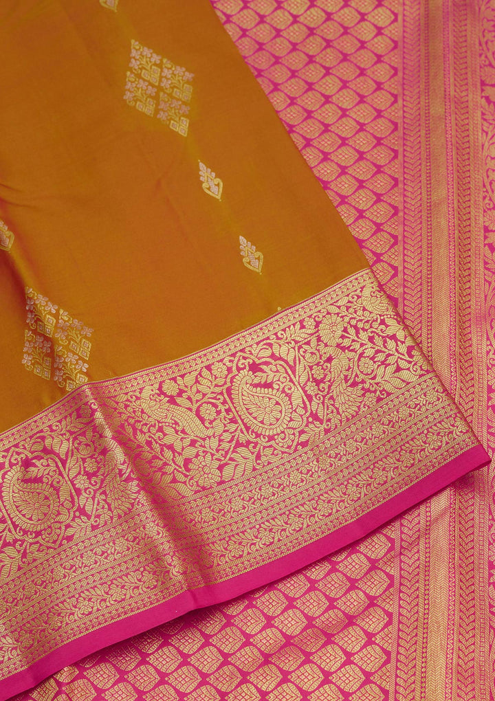 Brown Zariwork Pure Silk Saree