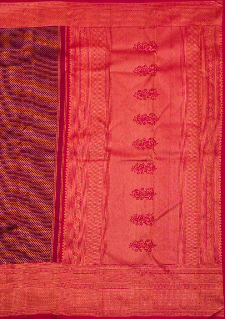Brown Zariwork Pure Silk Saree