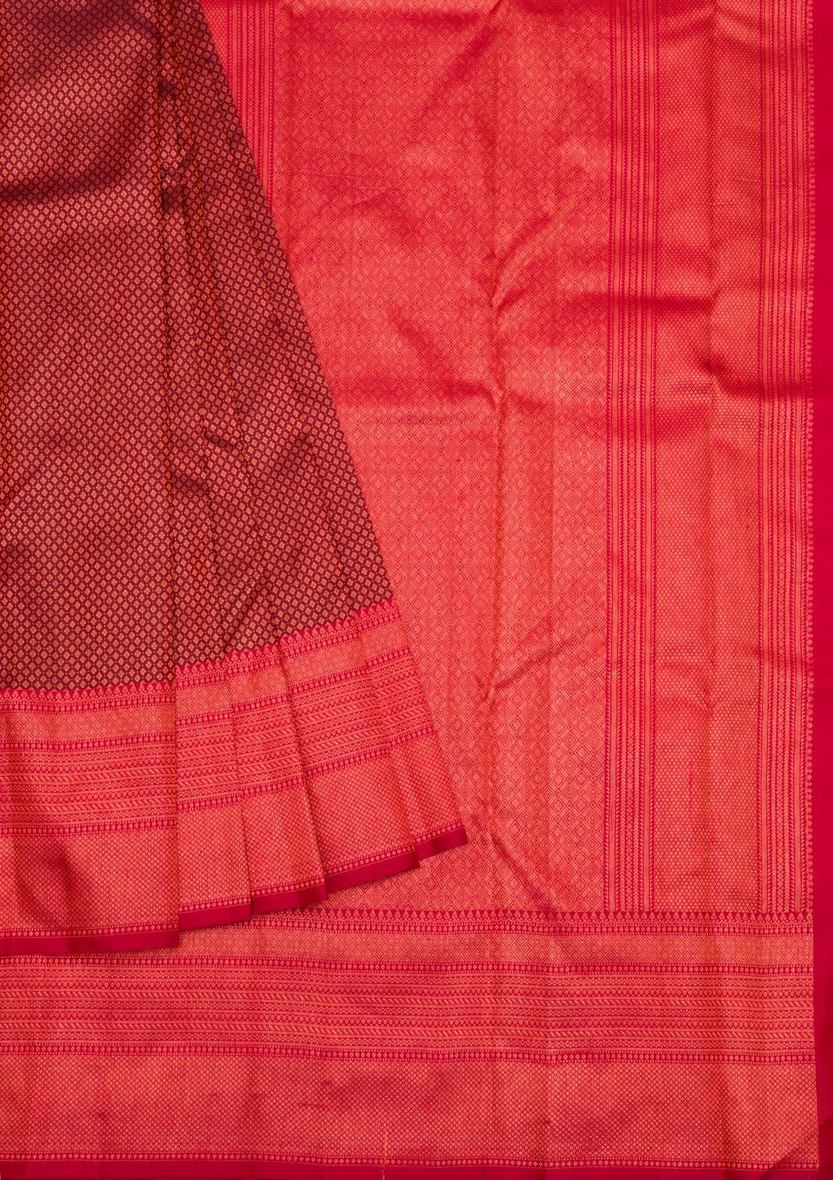 Brown Zariwork Pure Silk Saree