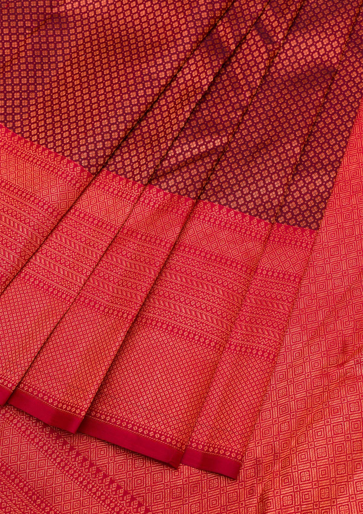 Brown Zariwork Pure Silk Saree