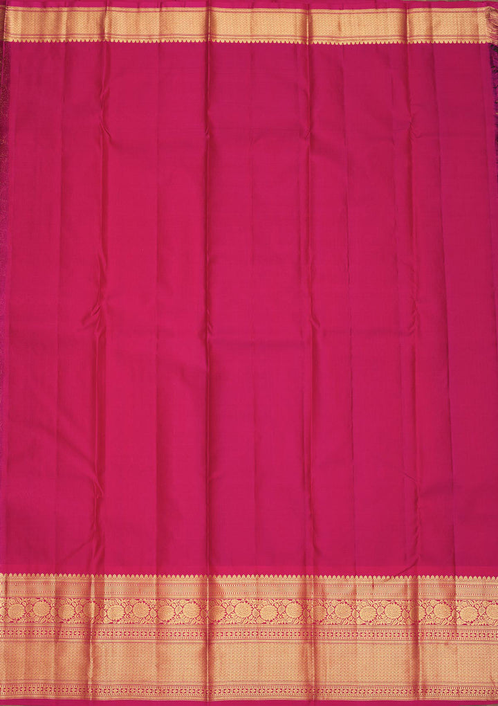Brown Zariwork Pure Silk Saree