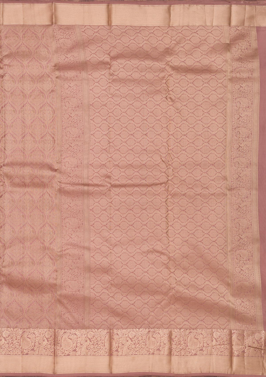 Brown Zariwork Pure Silk Saree